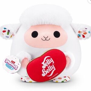 NWT — ZURU Snackles Series 2 8” Soft Squish Plush Sheep - Babra Jelly Belly